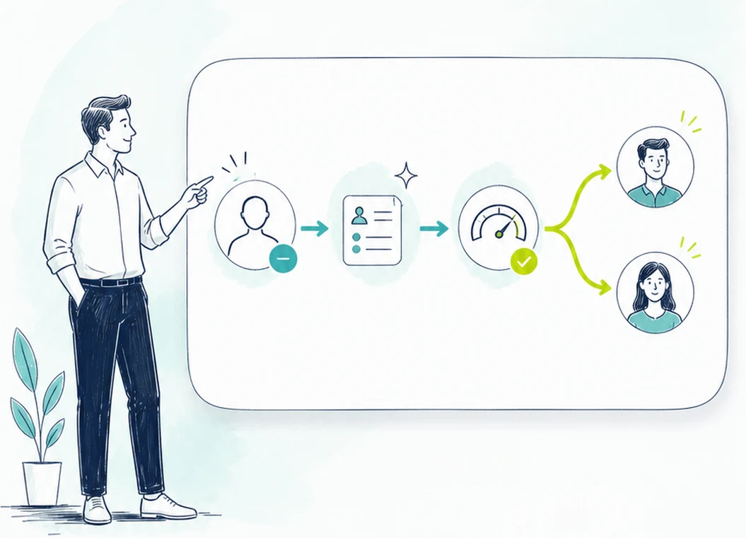 An AI sales agent picks up a new lead without an owner, enriches it, scores it on fit and routes it to the right rep within seconds.
