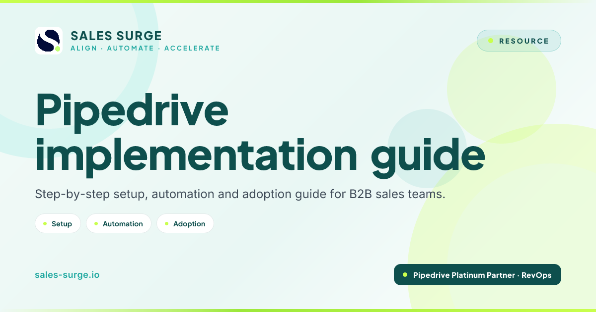 Pipedrive Implementation Guide | Step-by-Step Setup | Sales Surge